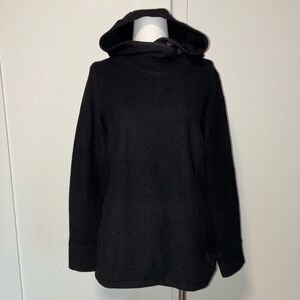 Ibex Black Cowl Neck Sweater